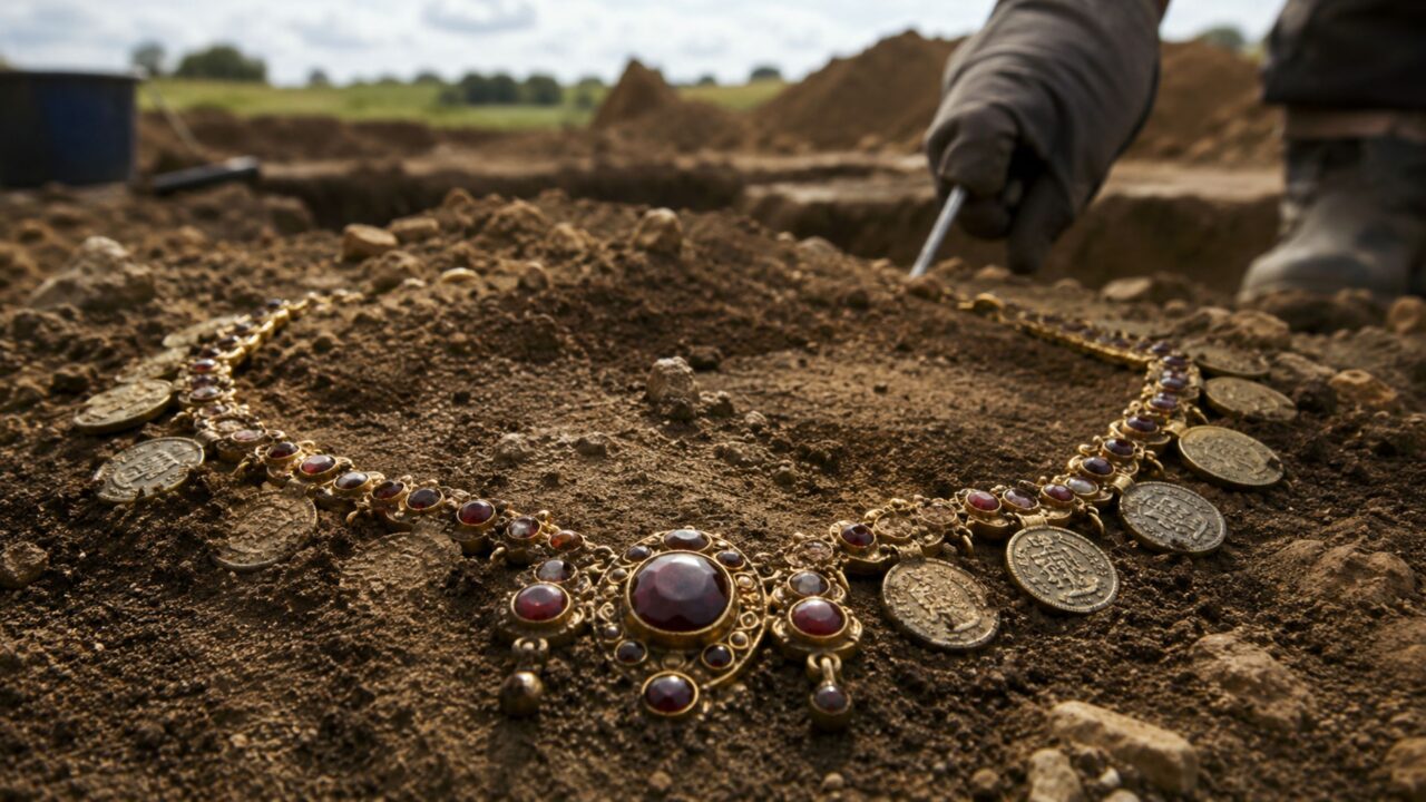 O Tesouro de Harpole que revelou joias raras e surpreendeu arqueólogos na Inglaterra