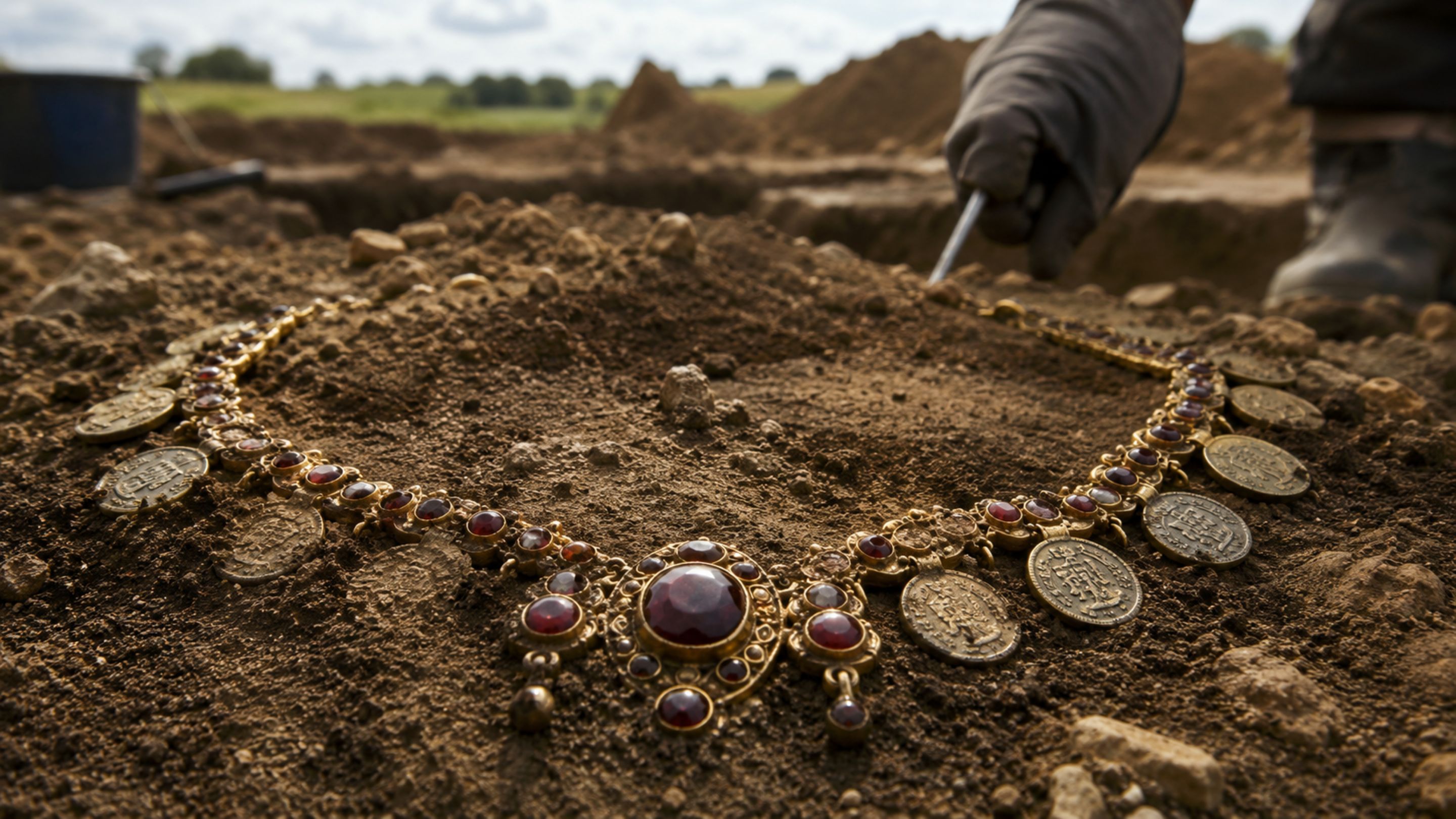 O Tesouro de Harpole que revelou joias raras e surpreendeu arqueólogos na Inglaterra