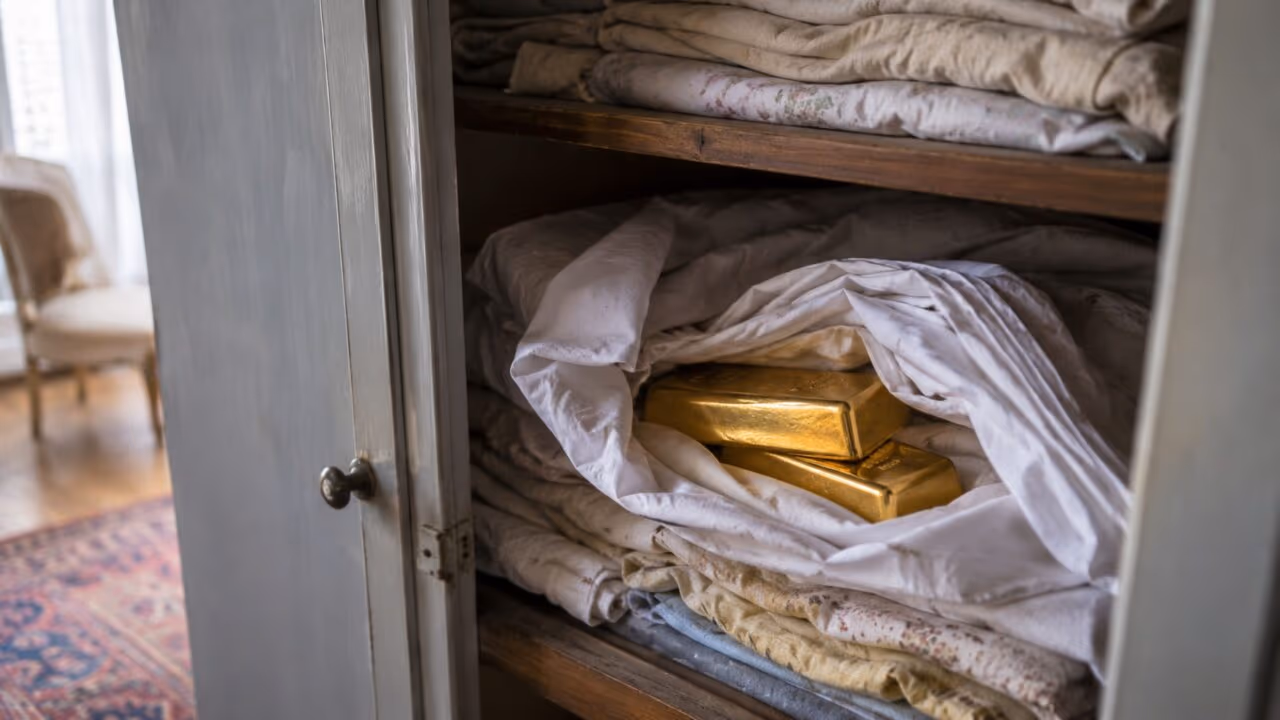 As barras de ouro encontradas por crianças na casa da avó que viraram uma fortuna inesperada