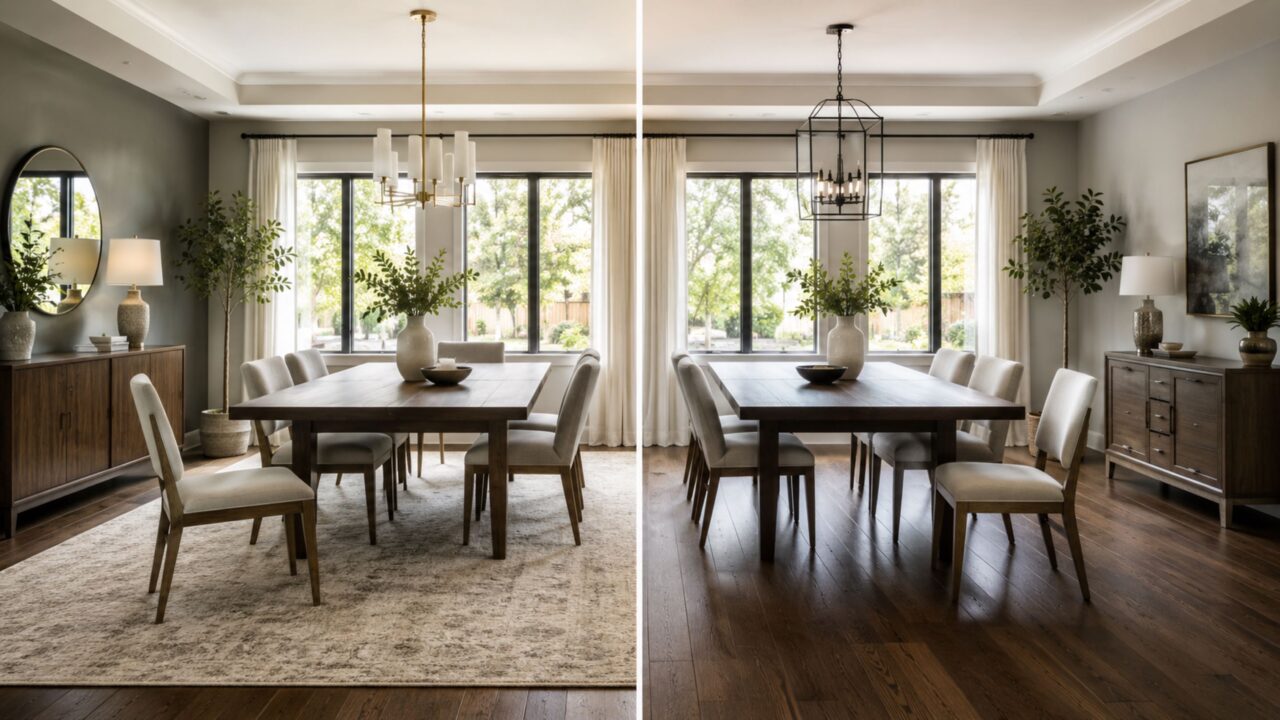 O tapete da sala de jantar pode estar atrapalhando mais do que decorando e esse detalhe muda a decisão