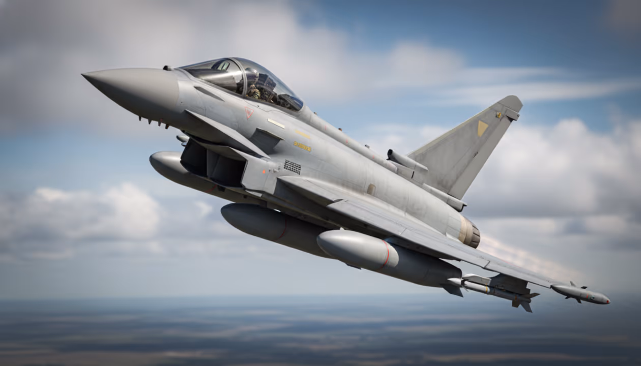 Alemanha mostra seu Eurofighter mais moderno com tecnologia que muda a caça a alvos