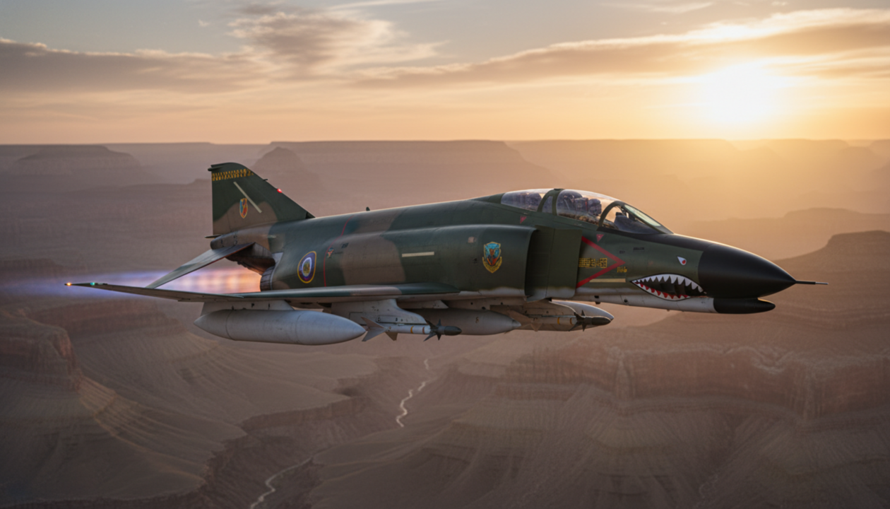 Grécia mantém os últimos F-4E Phantom em operação mesmo após décadas de serviço
