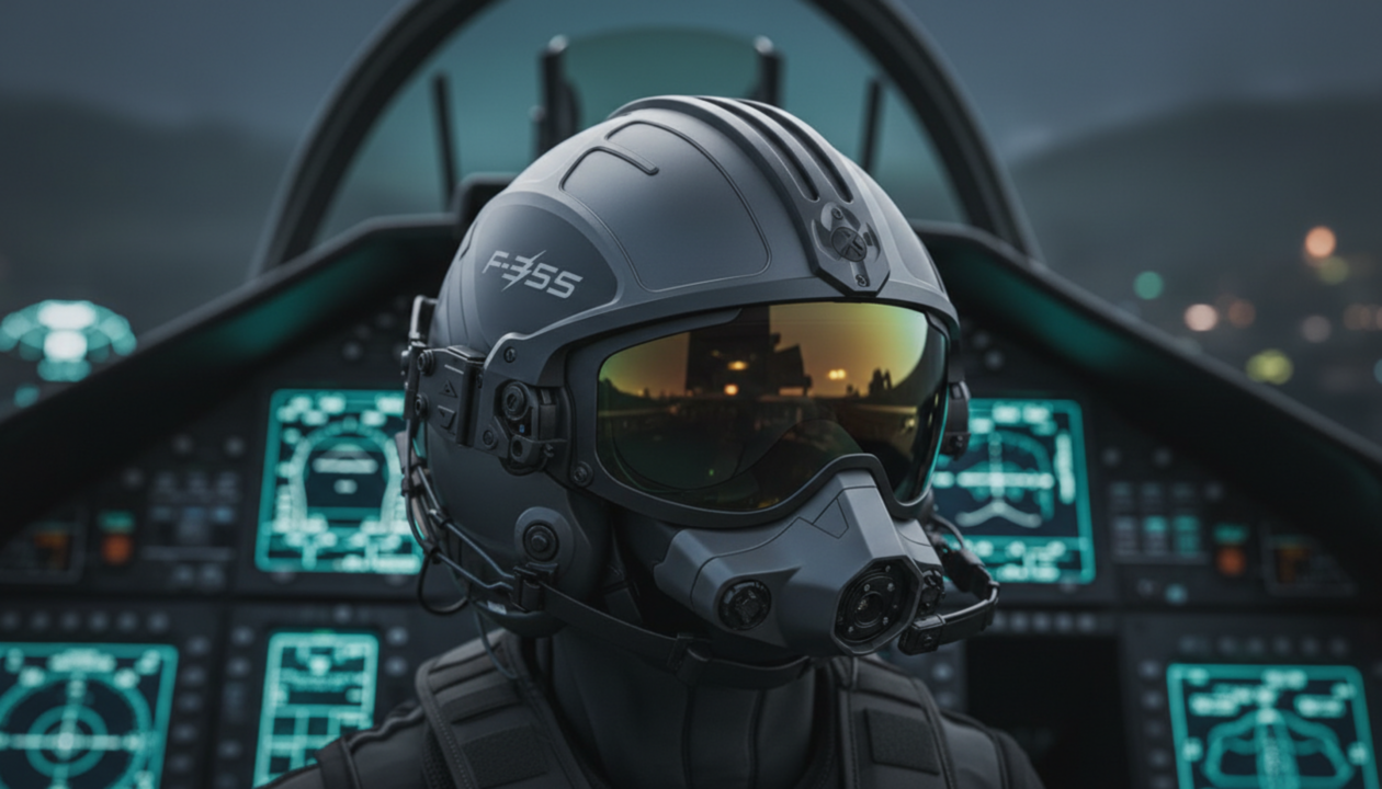 O capacete de US$ 400 mil do F-35 que transforma a cabeça do piloto em uma tela de guerra voadora