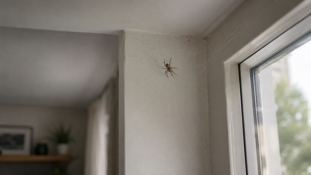 Aranhas no canto da parede são perigosas ou estão fazendo uma limpeza natural na sua casa?