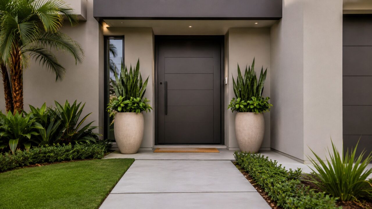As 7 plantas para entrada da casa que deixam o espaço mais elegante, resistem ao sol e quase não dão trabalho