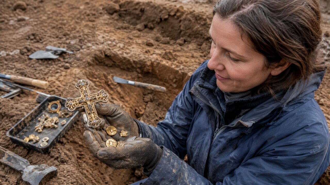 O Tesouro de Harpole que revelou joias raras e surpreendeu arqueólogos na Inglaterra