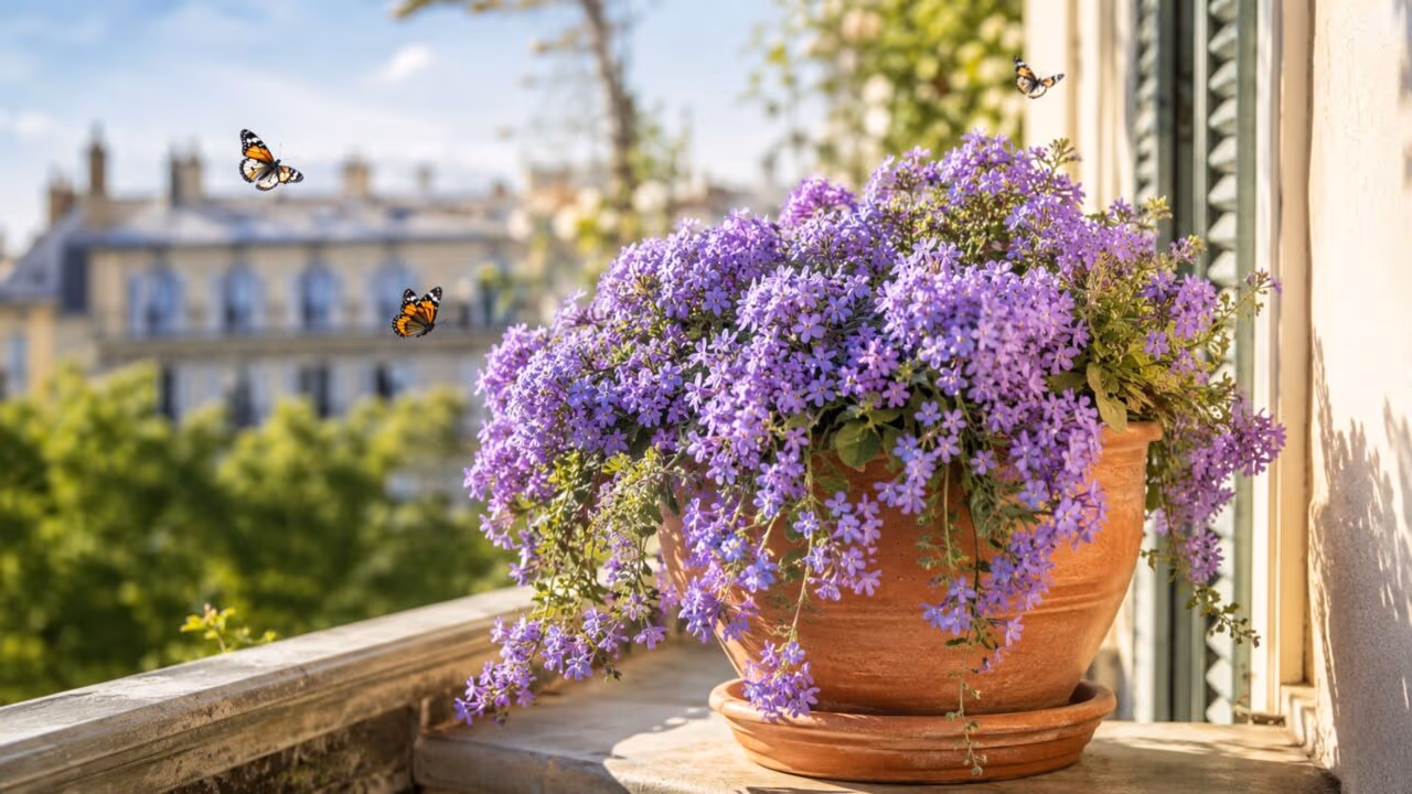 Um arbusto compacto que você pode cultivar em vaso, com flores roxas irresistíveis para as borboletas