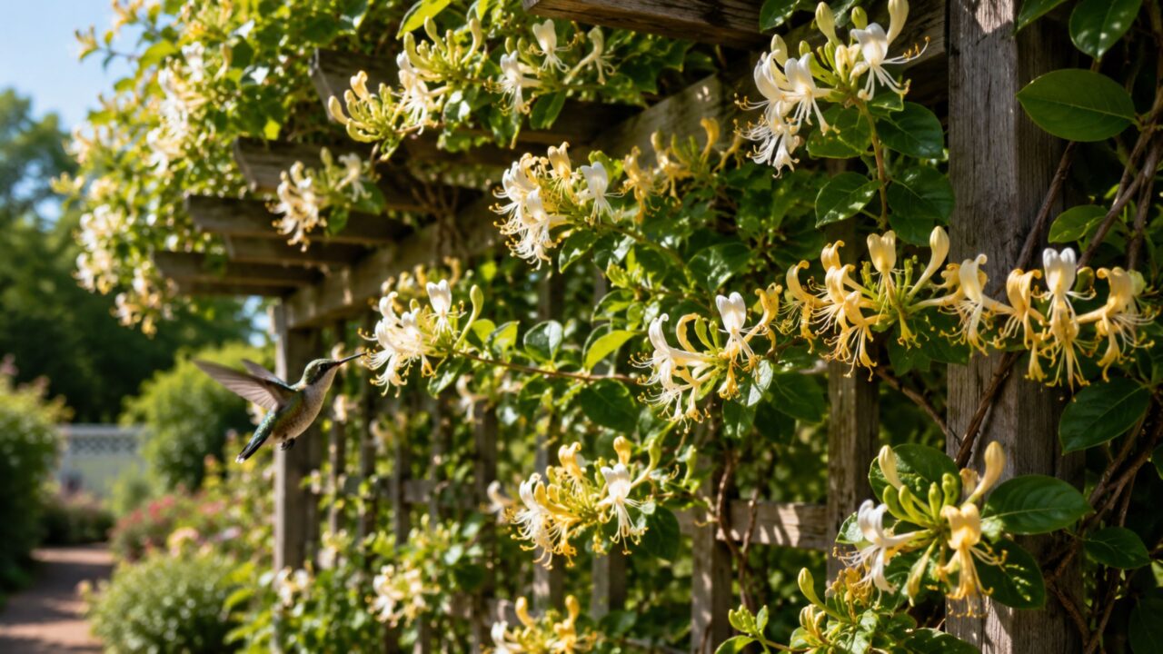 Madressilva cresce com perfume intenso, flores delicadas e atrai beija-flores com pouca manutenção