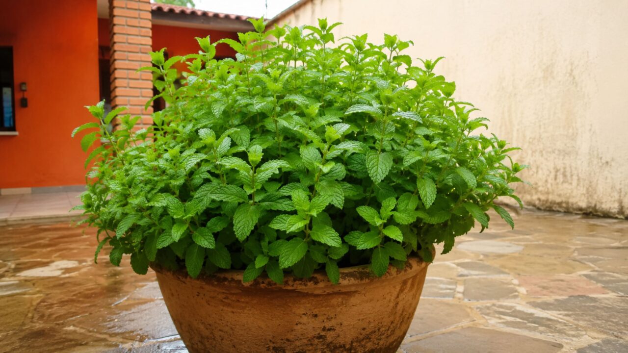 Essa erva bonita no jardim tem aroma doce, mas pode não ser uma boa escolha perto de casa