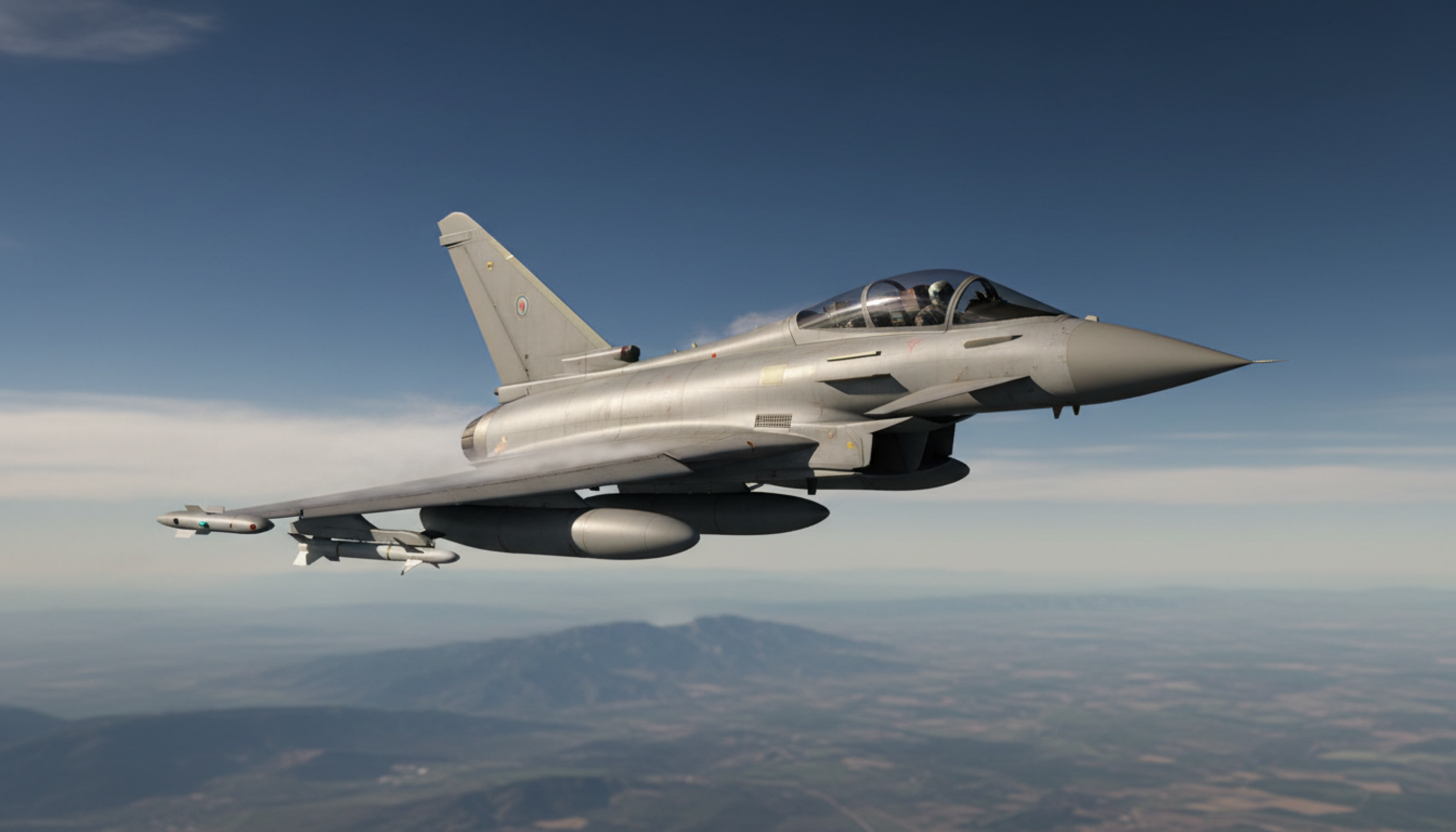 Turquia terá 44 Eurofighter Typhoon e já exibe o caça com sua bandeira pela primeira vez