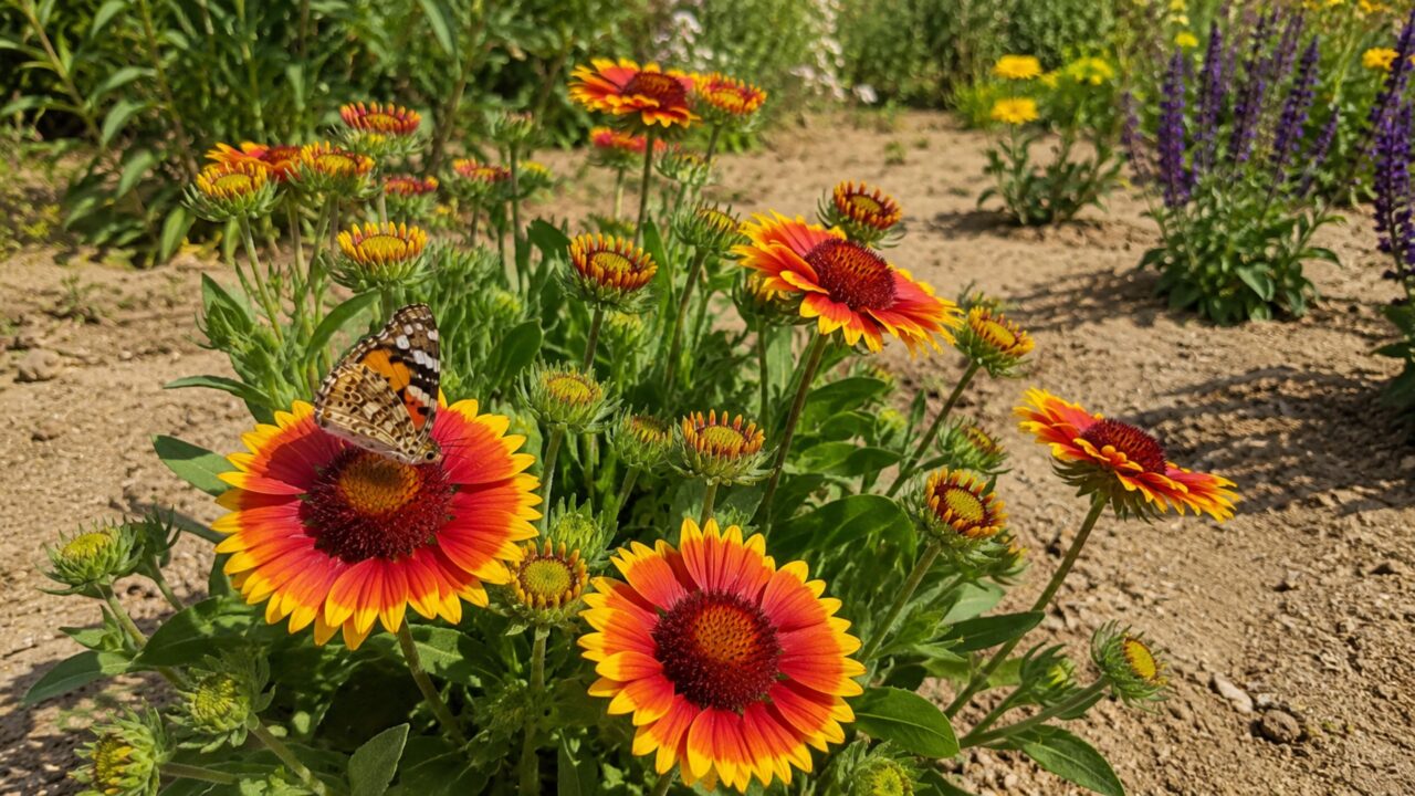 A flor de solo arenoso que atrai borboletas durante todo o verão e outono