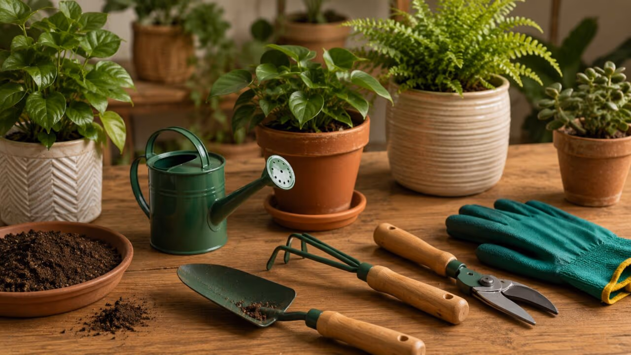 Kit básico do jardineiro reúne os itens simples que ajudam a cuidar melhor das plantas em casa