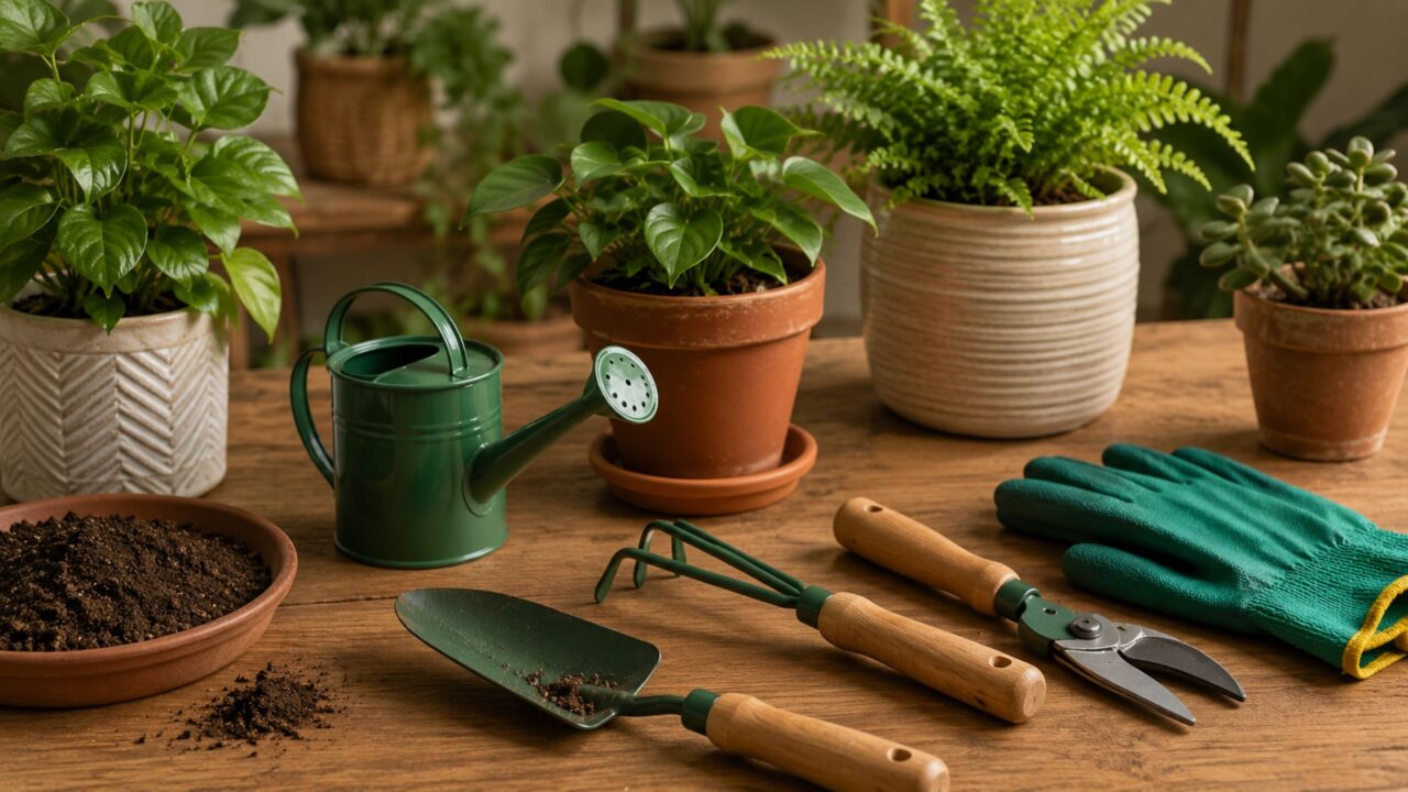 Kit básico do jardineiro reúne os itens simples que ajudam a cuidar melhor das plantas em casa