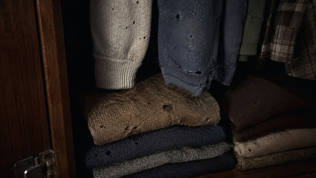 Como eliminar traças das roupas antes que elas destruam suas peças favoritas no guarda-roupa