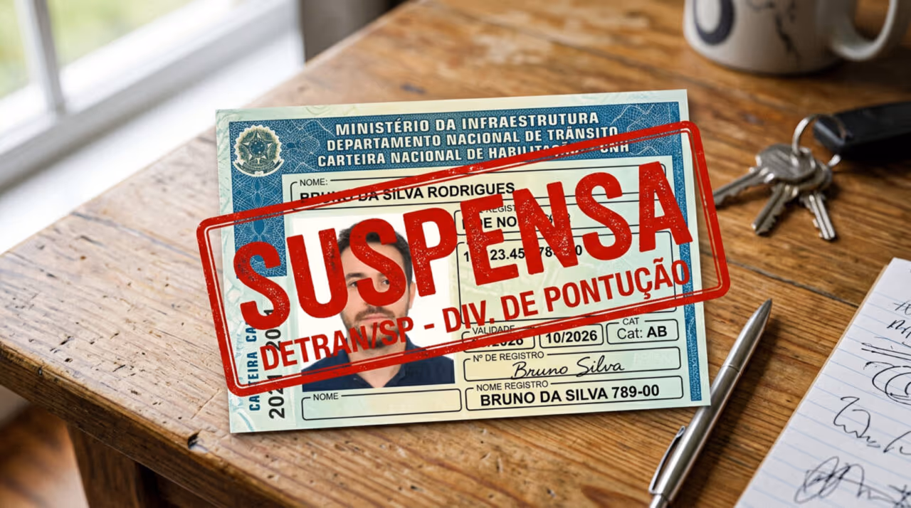 Oficial e confirmado: motoristas que têm esse tipo de multa no prontuário terão a CNH suspensa automaticamente em 2026 sem direito a recurso