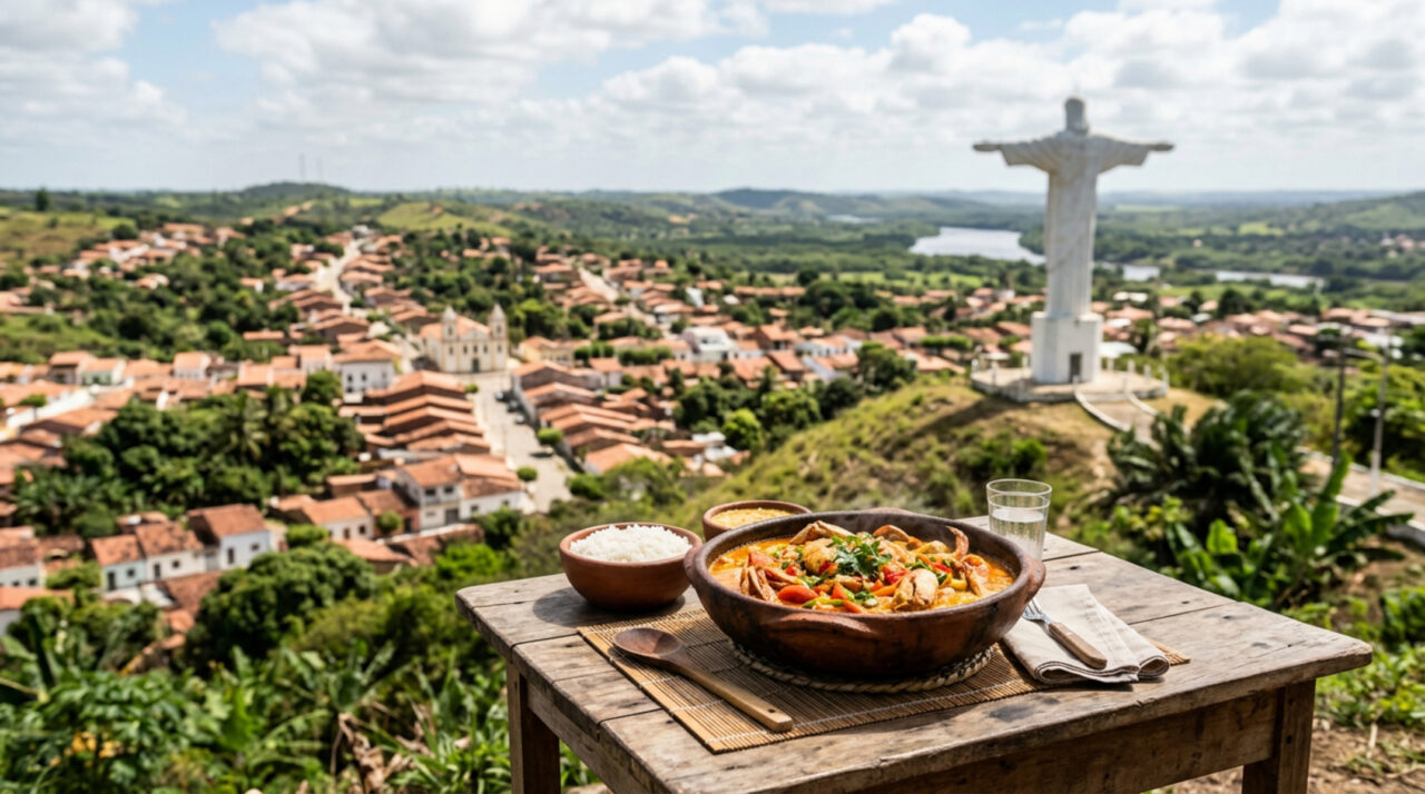 A cidade sergipana com um Cristo Redentor mais velho que o do Rio, uma praça reconhecida pela UNESCO e moqueca de caranguejo de dar água na boca
