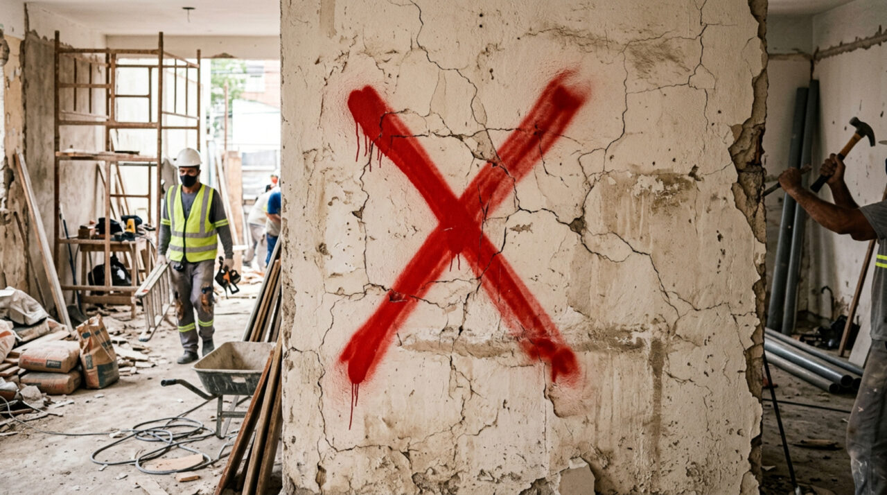 Adeus, gesso comum: drywall acústico instala parede inteira em uma manhã