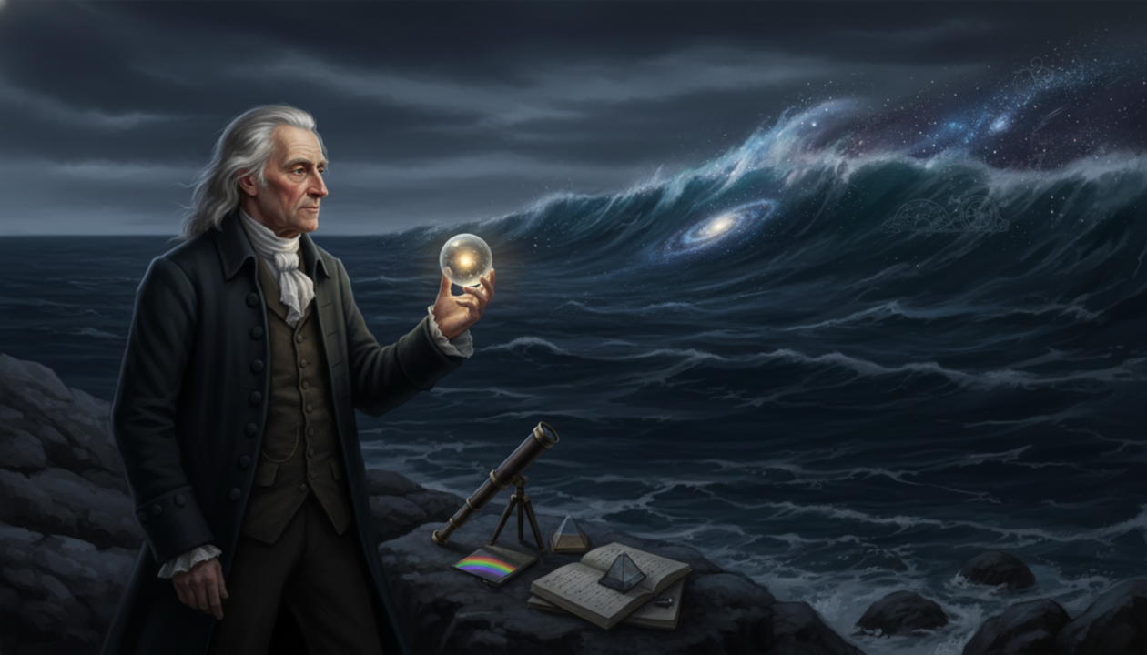 Isaac Newton revela o que está te sabotando: "O que sabemos é uma gota; o que ignoramos é um oceano"