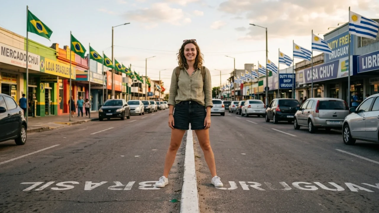 A cidade brasileira onde uma avenida divide dois países e o canteiro central separa o real do peso uruguaio