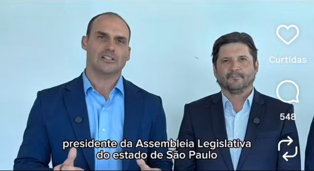 Eduardo Bolsonaro ‘abençoa’ indicação de André do Prado