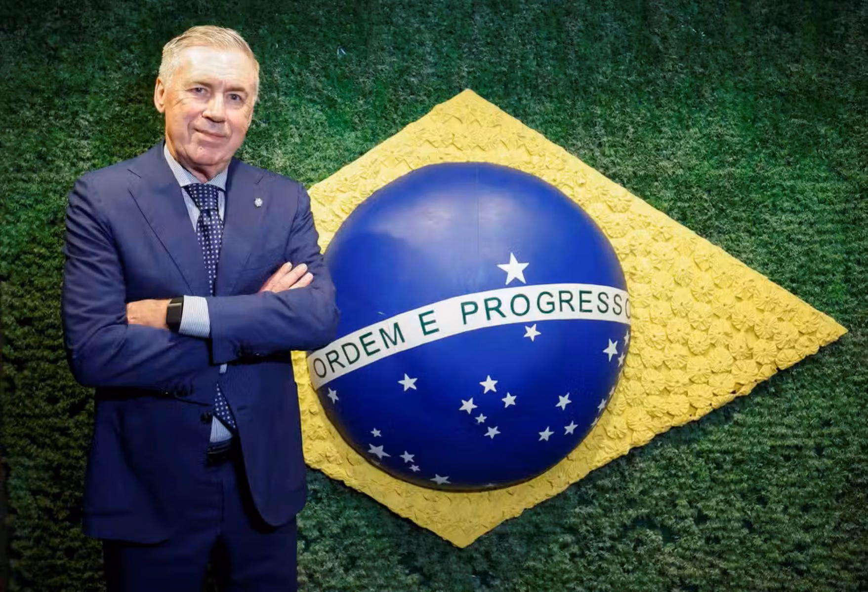 Ancelotti renova contrato com CBF até a Copa de 2030
