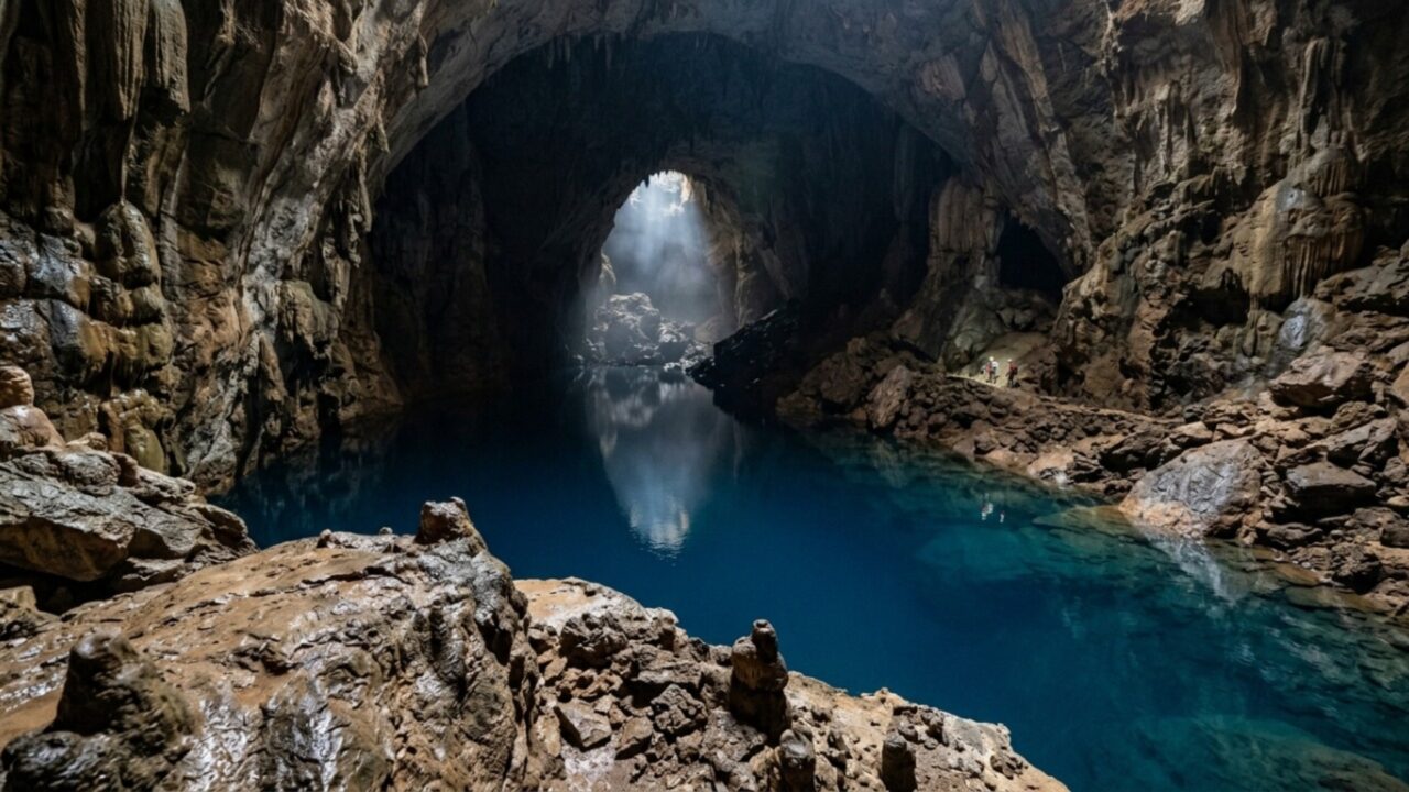 O maior lago subterrâneo do mundo foi encontrado a 60 metros abaixo da superfície abrigando animais que não são encontrados em nenhum outro lugar do planeta
