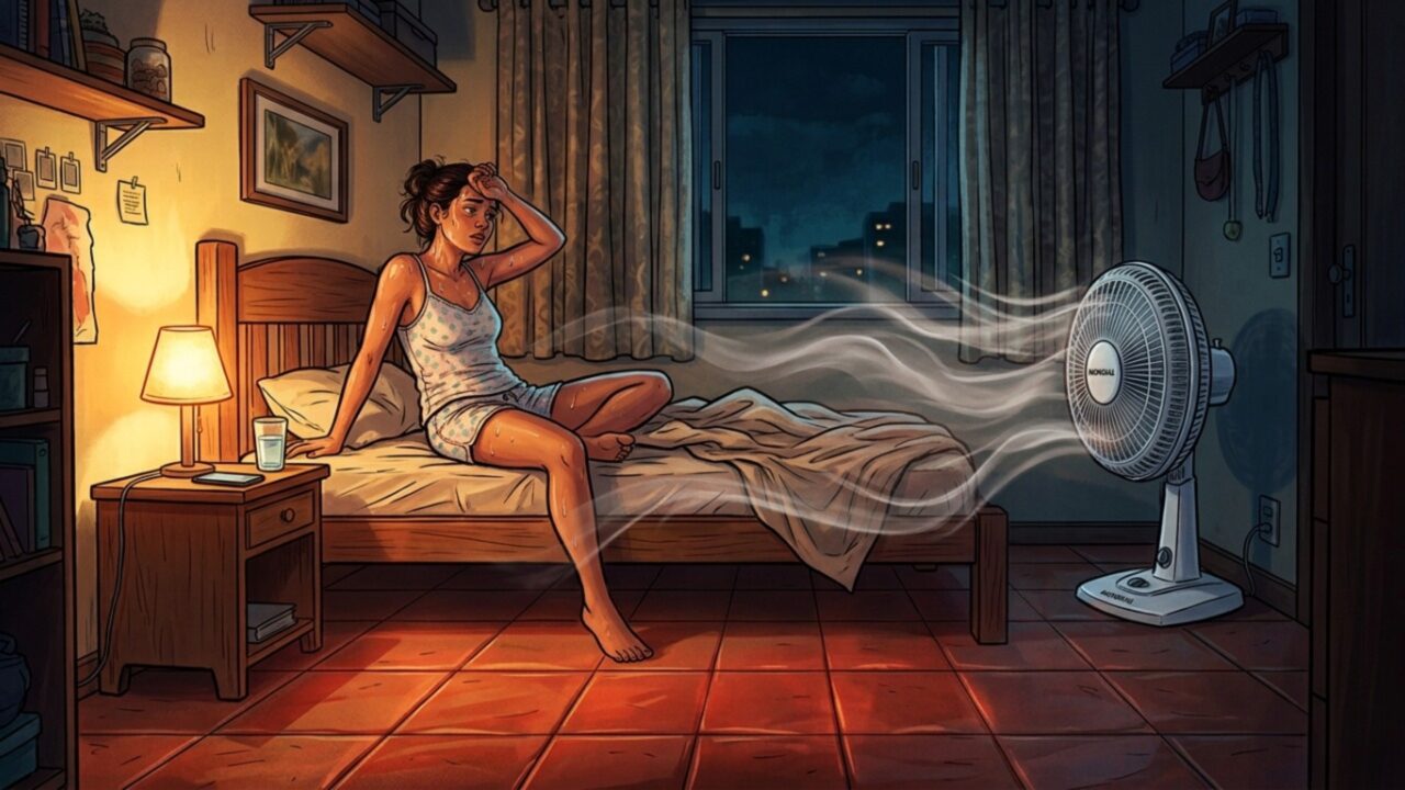 O detalhe invisível no piso que transforma o quarto em reservatório de calor e atrapalha suas noites de sono