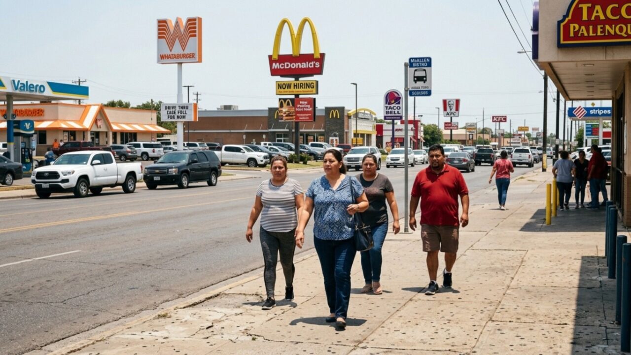 A cidade mais obesa do mundo mostra como fast-food em cada esquina e ruas feitas para carros podem adoecer uma população inteira