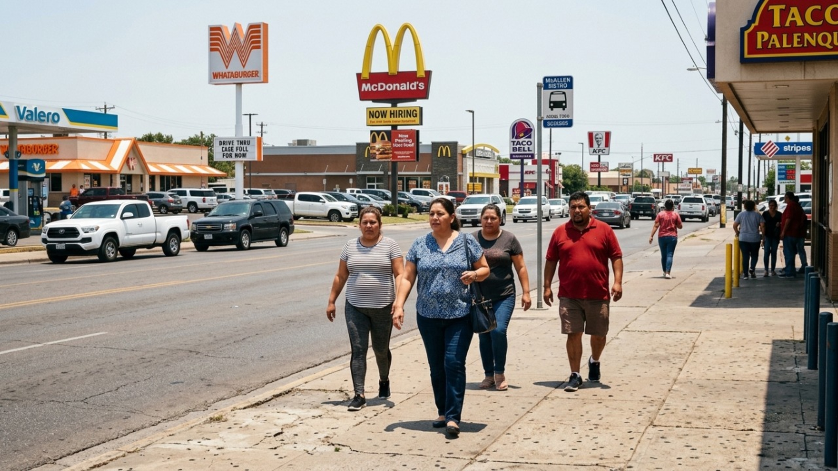 A cidade mais obesa do mundo mostra como fast-food em cada esquina e ruas feitas para carros podem adoecer uma população inteira