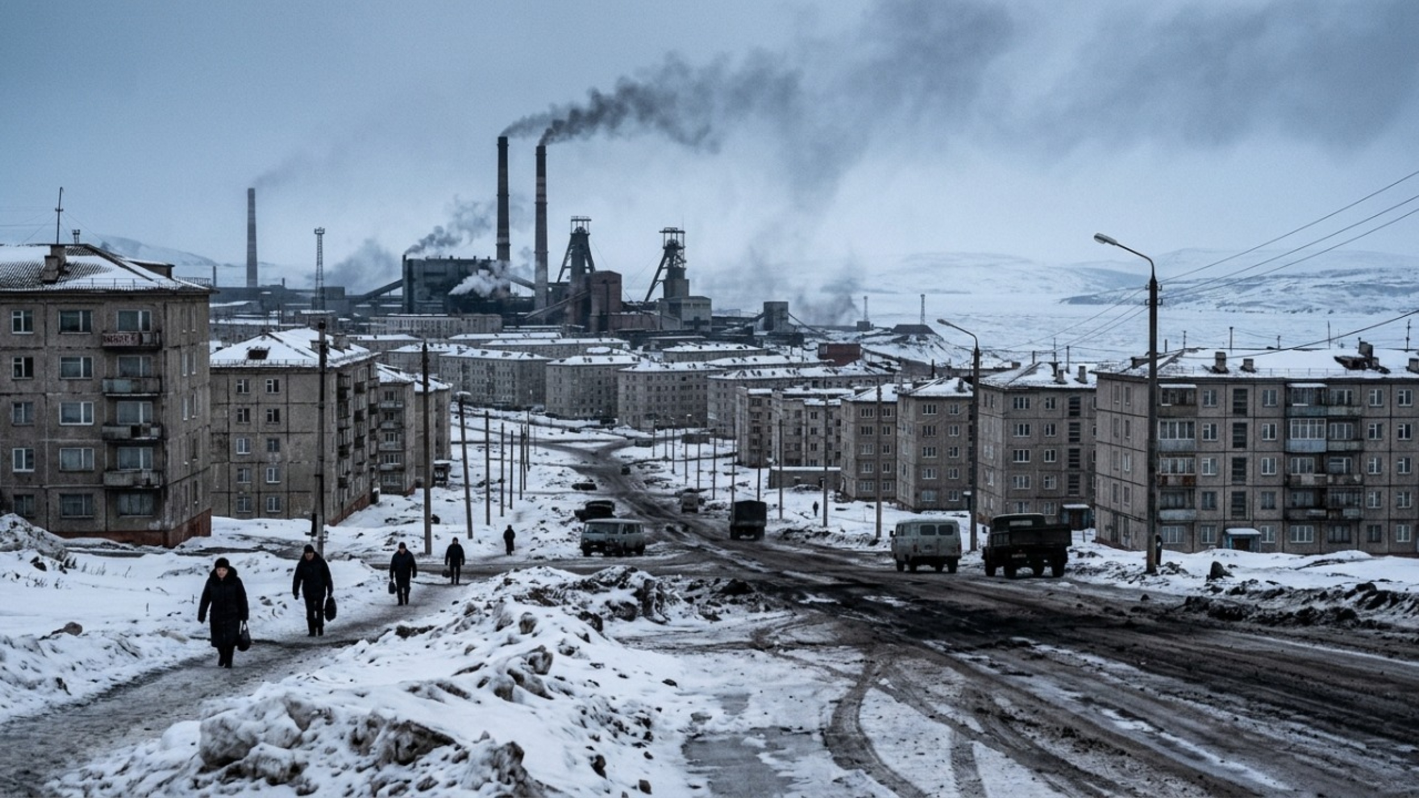 A cidade mais depressiva do mundo parece pós-apocalíptica, mas ainda abriga pessoas presas ao frio e ao abandono