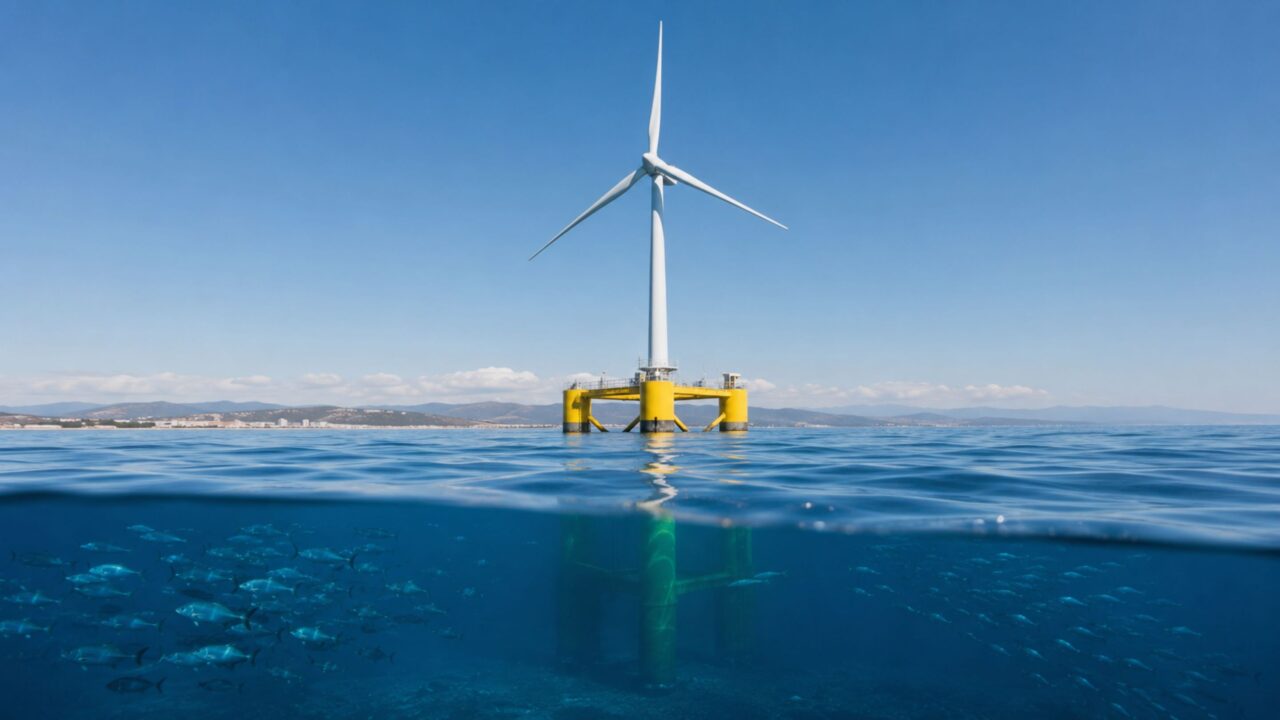 Como um parque eólico em Portugal virou refúgio para a vida oceânica em apenas oito anos
