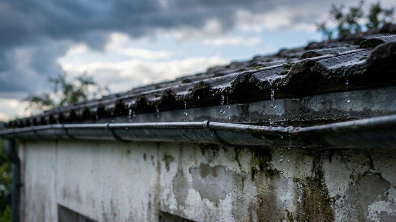 Se esse barulho continua depois da tempestade, sua casa pode estar escondendo um problema no telhado ou nas calhas