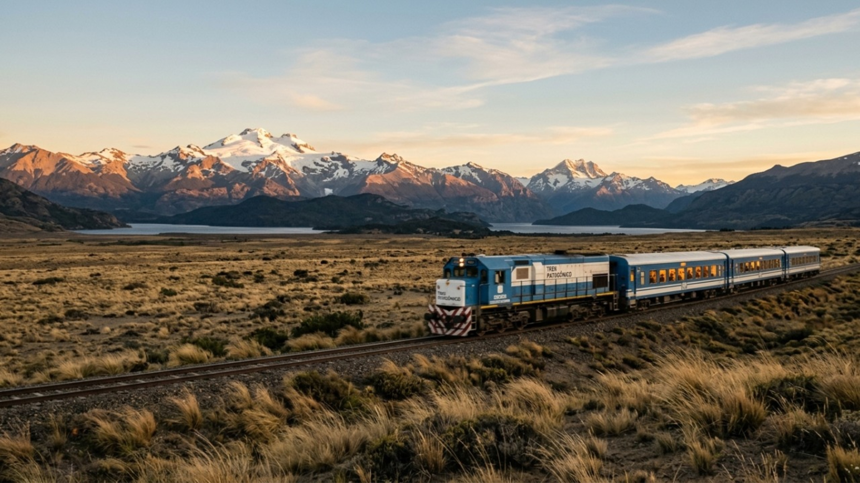 A viagem de trem pela Patagônia que liga o mar às montanhas nevadas em uma jornada de quase 19 horas