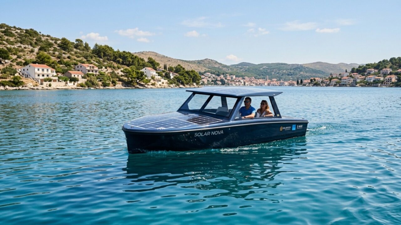 Barco cruzou mais de 5 mil quilômetros pela Europa sem combustível e provou que a energia solar já move viagens reais no mar