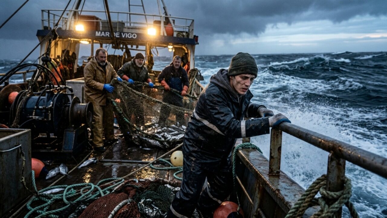 O trabalho por trás do peixe no prato: jovem enfrenta frio, enjoo e 13 horas em alto-mar com marinheiros profissionais