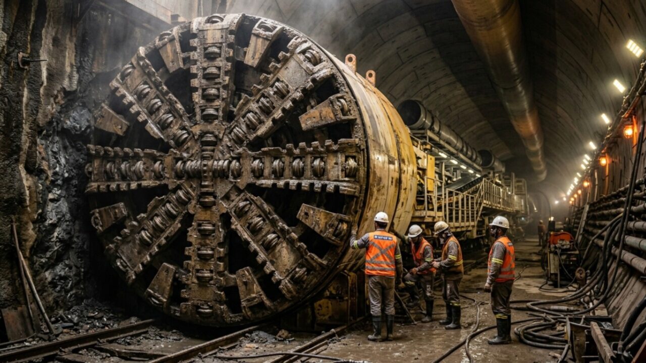 A máquina de 109 metros que cava São Paulo por baixo enquanto milhões passam pela superfície sem imaginar nada