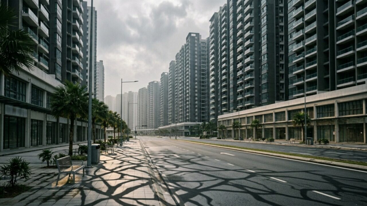 A cidade fantasma de luxo construída para 1 milhão de moradores que hoje abriga só 9 mil pessoas na Malásia