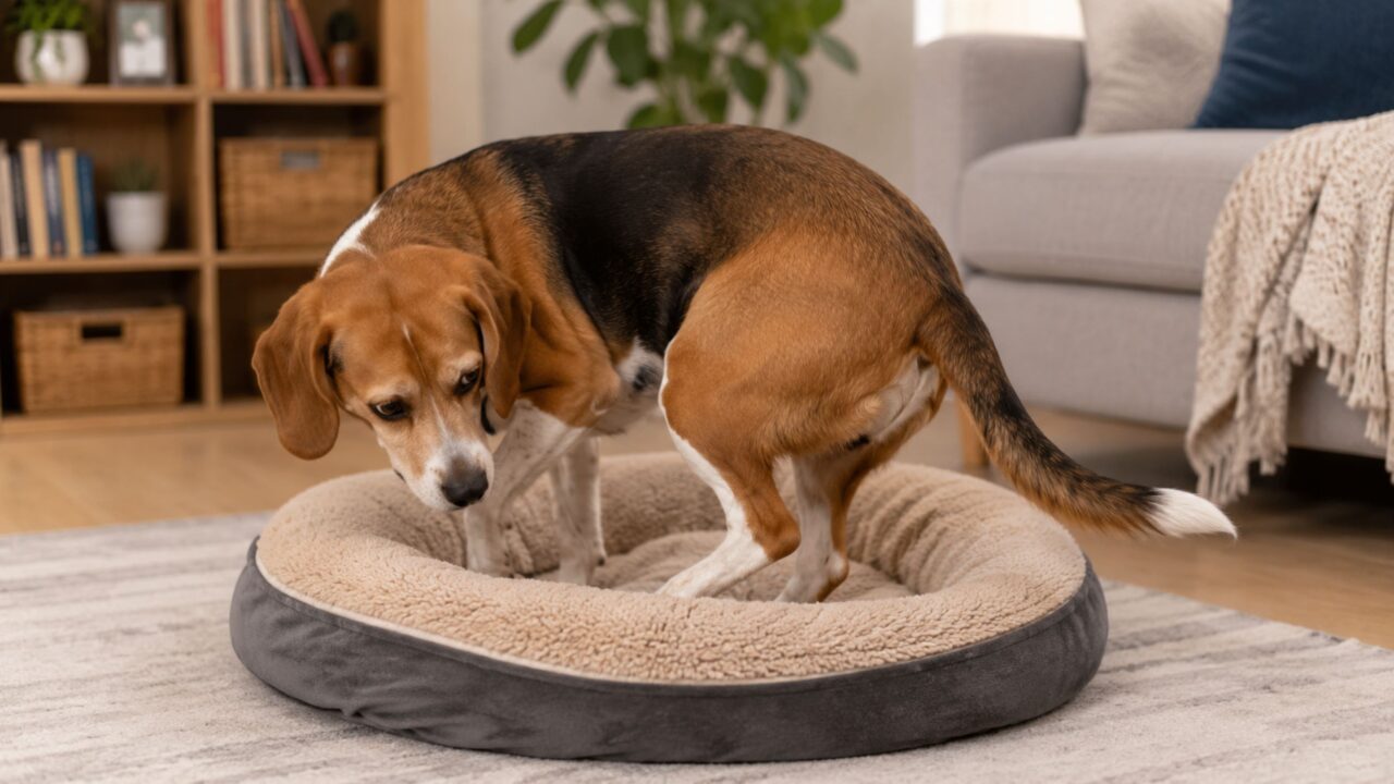 O motivo curioso que faz os cachorros girarem antes de deitar e intriga muitos tutores