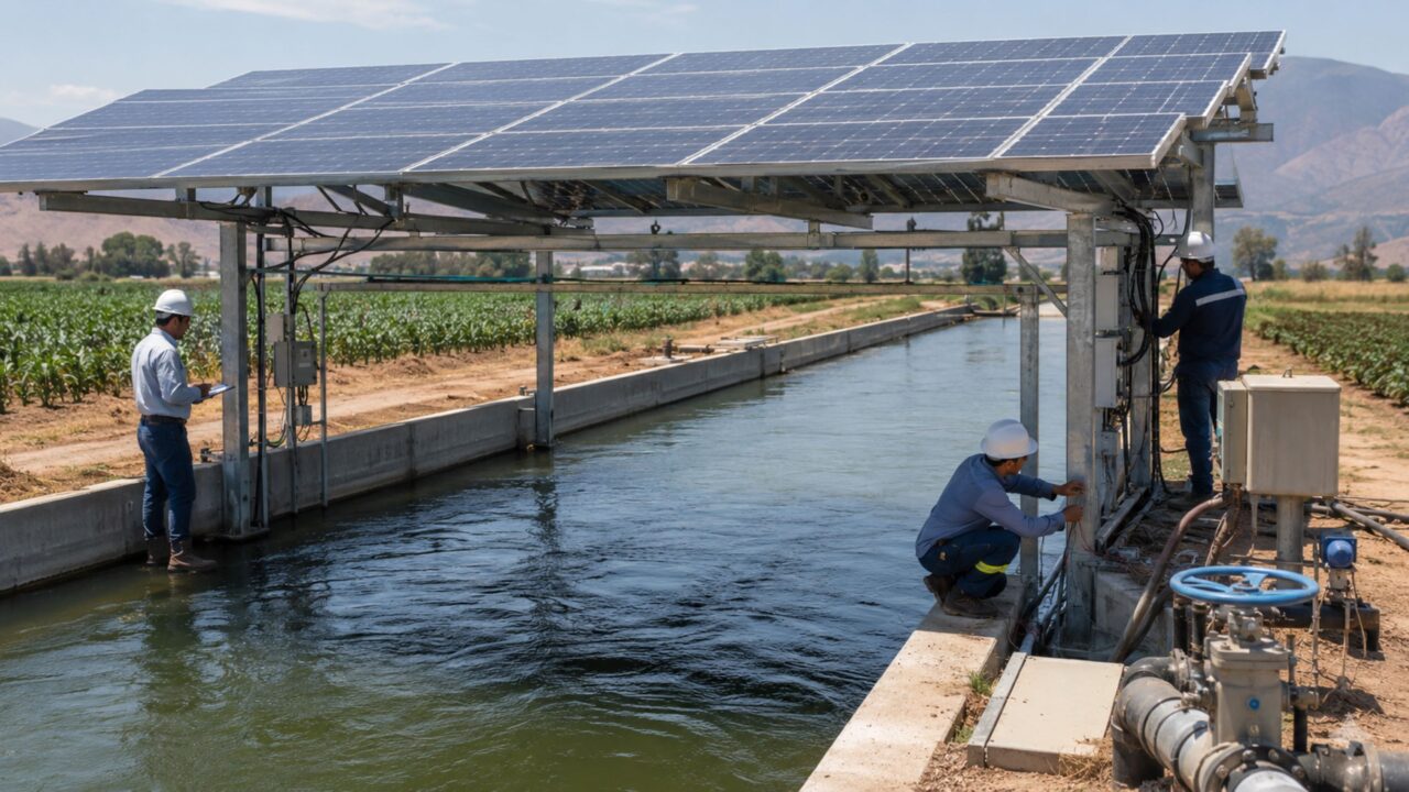 O projeto-piloto testa benefícios e desafios em trechos reais de irrigação