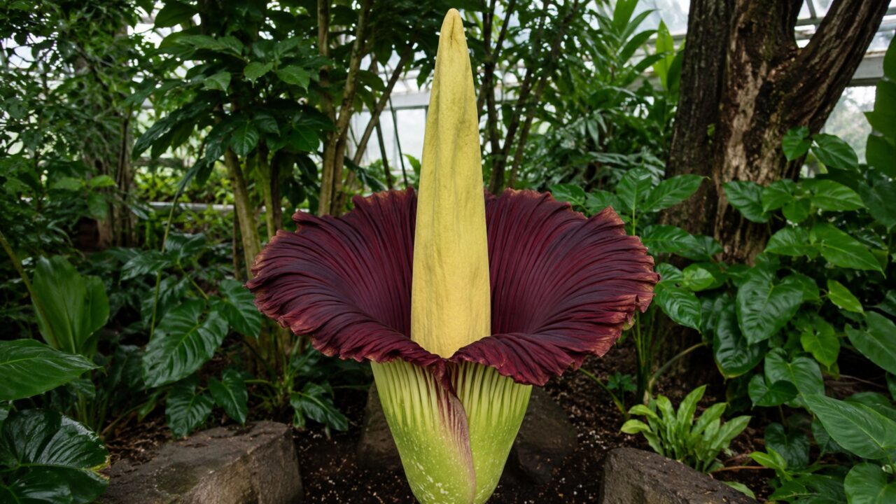 A flor-cadáver pode levar de sete a dez anos para acumular energia antes da primeira floração rara e gigantesca