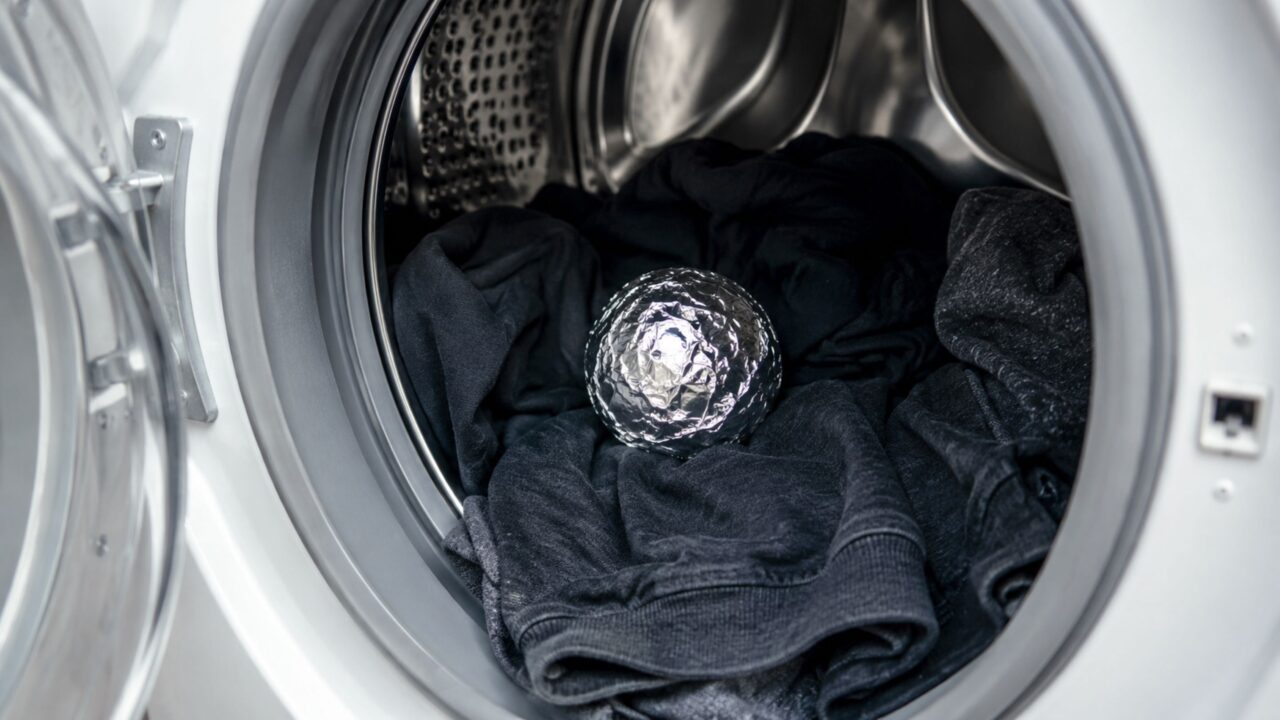 Por que colocar uma bola de papel alumínio na máquina de lavar roupas está mudando a rotina de limpeza