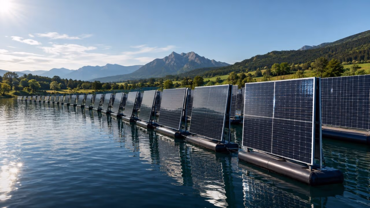 A Alemanha cobre um lago artificial com painéis solares sem prejudicar o ecossistema