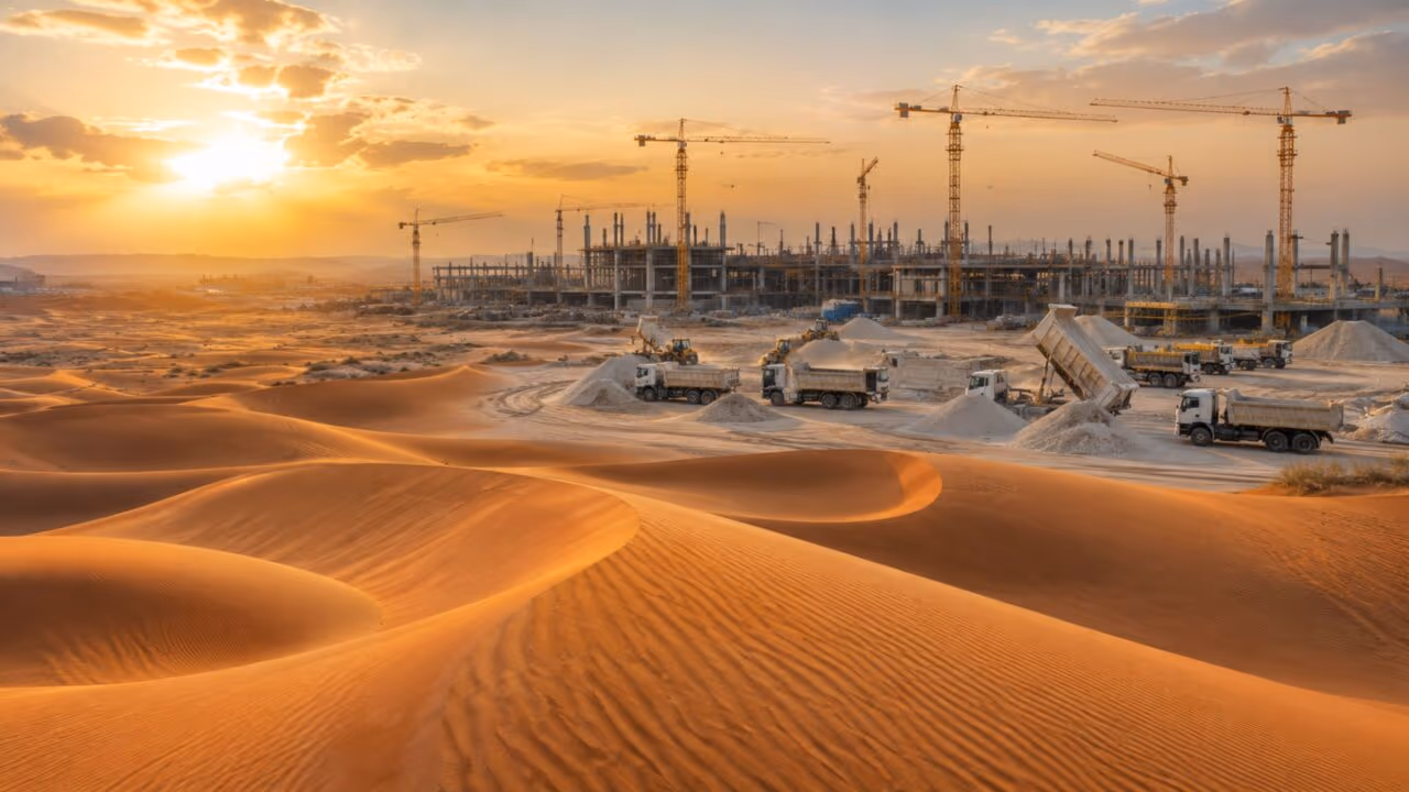 A Arábia Saudita importa areia mesmo sendo um país deserto, e o motivo está no tipo de grão necessário para fazer concreto forte