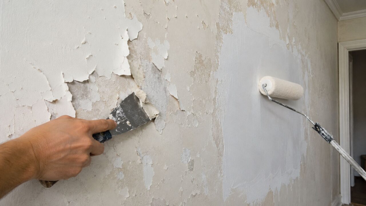 Paredes descascando? O produto barato que você deve passar antes da pintura contra umidade e mofo