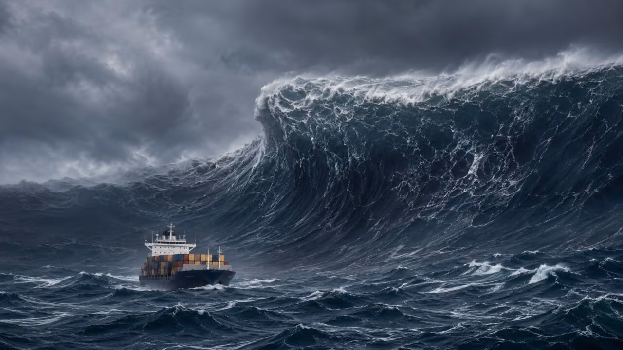 Inteligência artificial e ondas oceânicas entram em nova fase após análise de 1 bilhão de registros revelar paredões de 20 metros