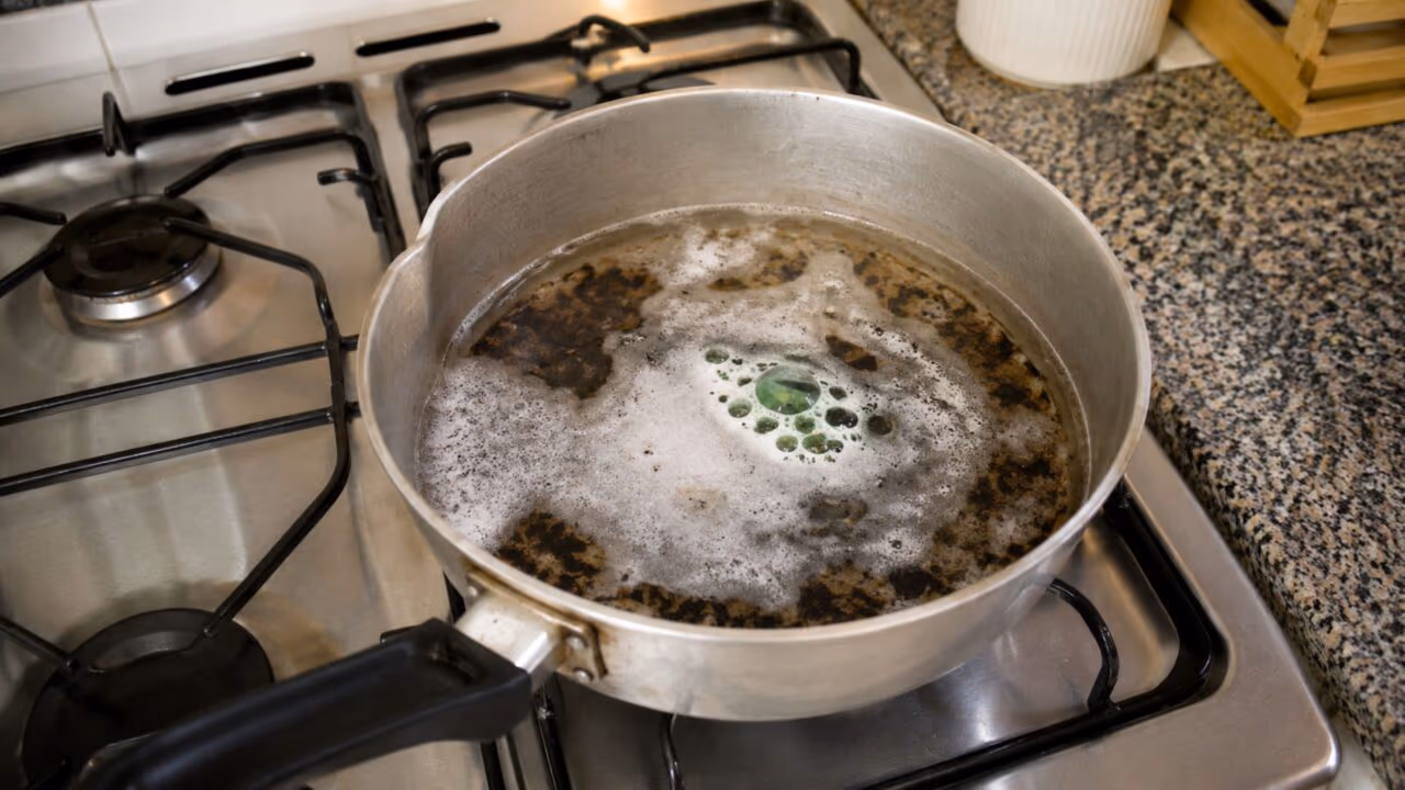 Como limpar o fundo queimado da panela sem precisar esfregar