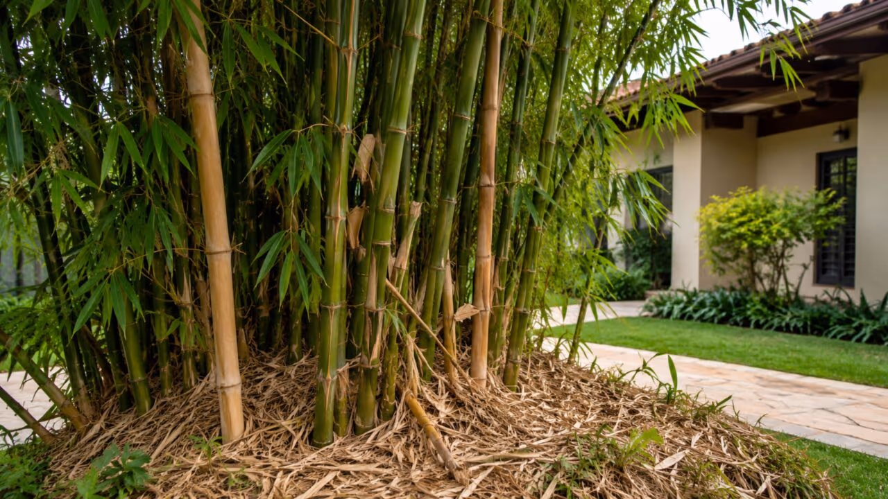 Por que o bambu no jardim pode virar risco perto da casa quando começa a secar