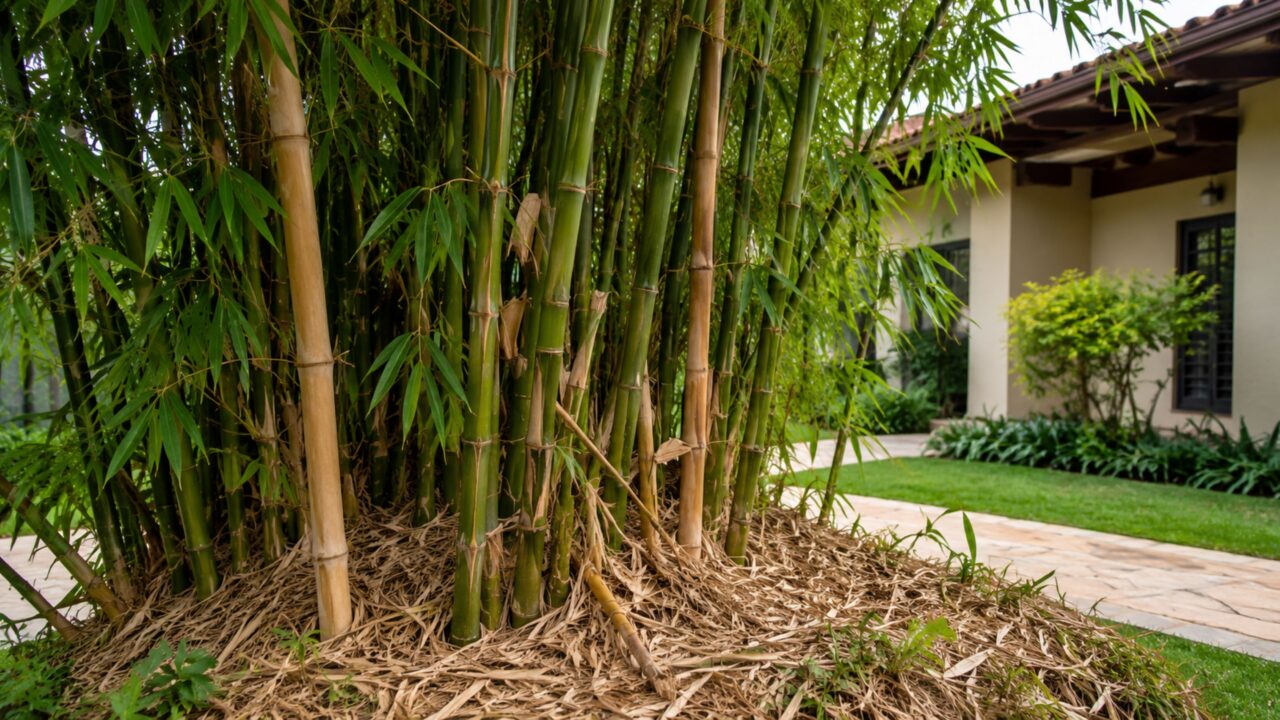 Por que o bambu no jardim pode virar risco perto da casa quando começa a secar