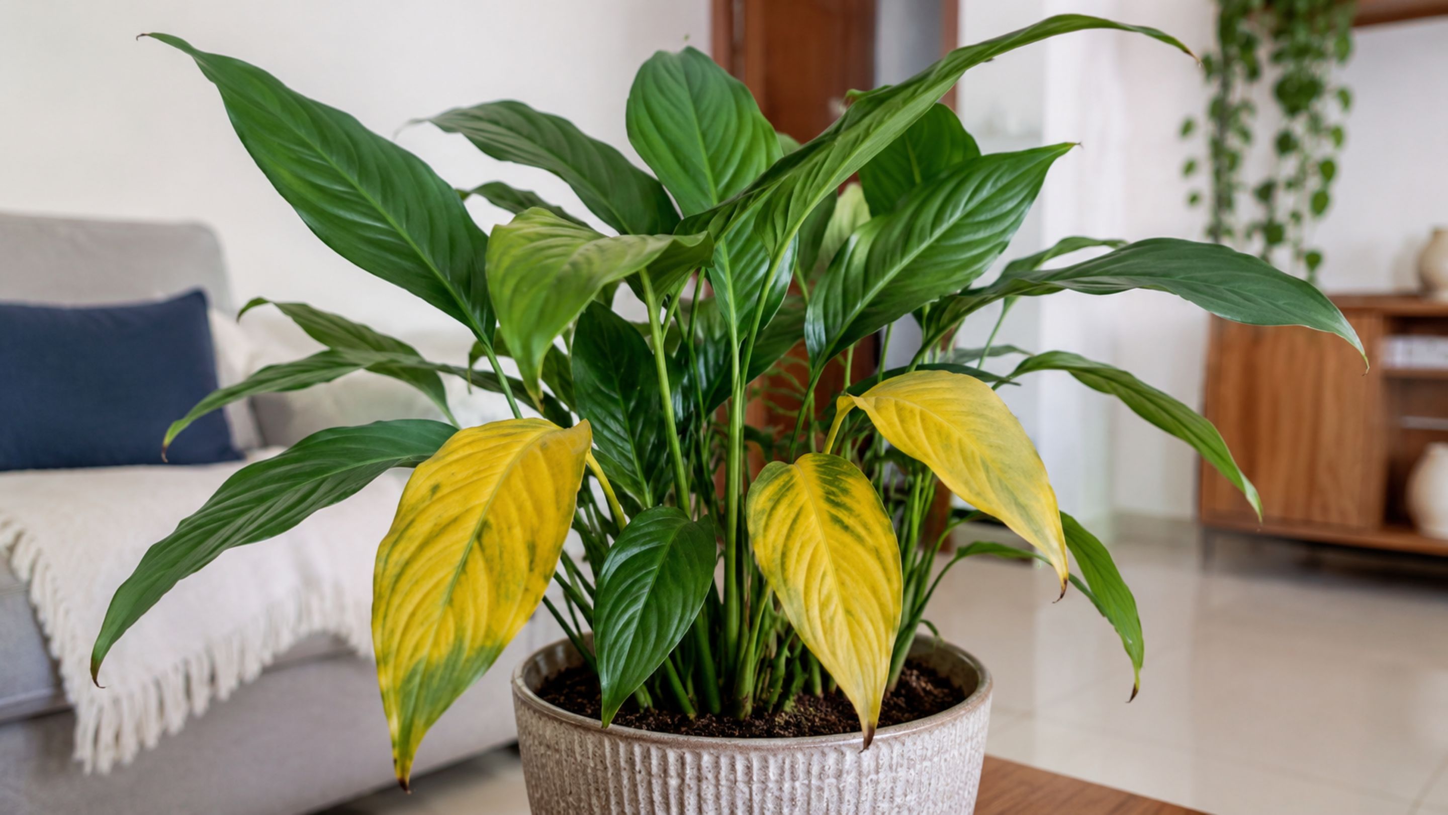 Se as folhas amarelas apareceram na sua planta, faça isto ur