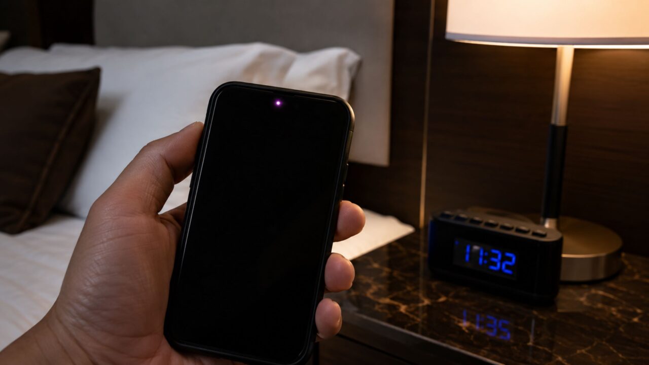 Câmera do smartphone pode revelar luz infravermelha invisível a olho nu durante uma inspeção inicial de segurança